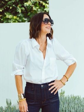 NEW!!! KMJ Daisy White Button-Down Shirt - WITH TAGS! MULTIPLES